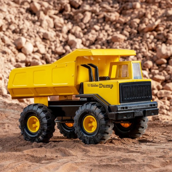Tonka Retro Mighty Dump Truck - Collector's Edition - Made with 2X More Steel, Kids Construction Toy, Metal Truck, Toy Truck